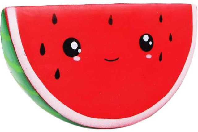 Jumbo Kawaii Wassermelone Squishy, Knetspielzeug mit Brotduft - Bild 1