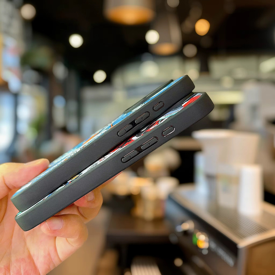 Luxus Leder Handyhülle im Streetwear-Design für Samsung Galaxy S25 S24 S23 Ultra Plus mit Anti-Drop Schutz, Multicolour - Bild 4