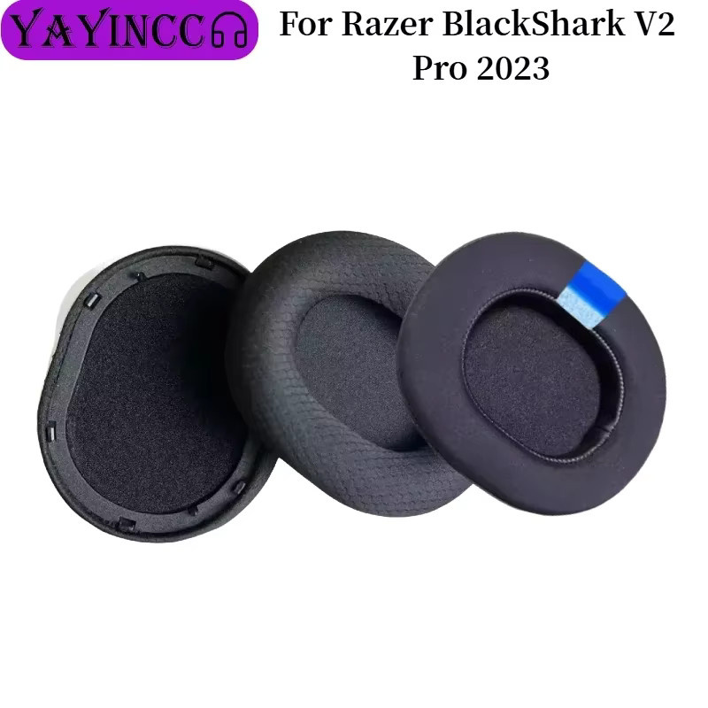 Ersatz-Eisgel-Ohrpolster für Razer BlackShark V2 Pro 2023 Kopfhörer aus weichem Protein-Leder - Bild 2