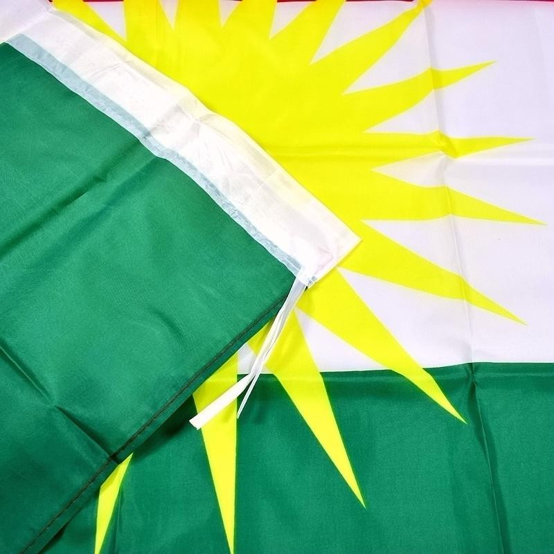 KaiTingu Kurdistan Flagge aus Polyester, B x H: 90 x 150 cm - Bild 3