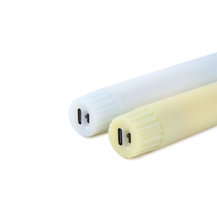 Zabicat LED-Spitzkerzen mit Fernbedienung, wiederaufladbare USB-Kerzen in Weiß, Höhe: 25,4 cm - Bild 2