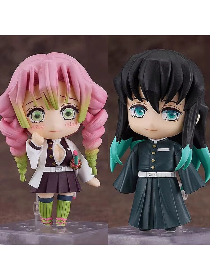 Bandai Demon Slayer Kanroji Mitsuri Tokitou Muichirou, Zweiteiliges Actionfiguren-Set, Chibi Sammelfiguren - Bild 2