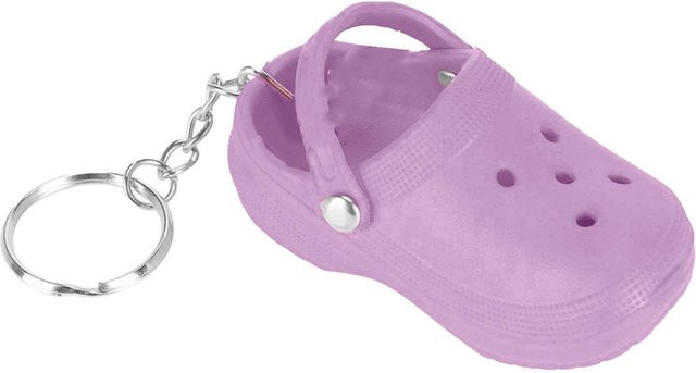 OutsideWorld Schlüsselanhänger Silikon, Pantoffel, Violett, Unisex - Bild 1