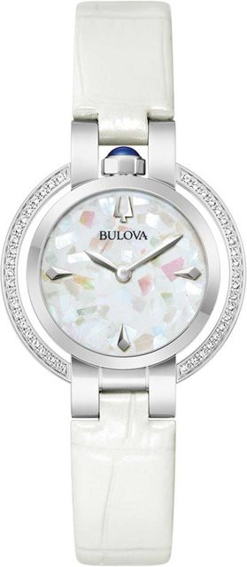 Bulova Damenuhr, Quarz, Edelstahl, Silber, 30,5 mm, Diamant - Bild 1