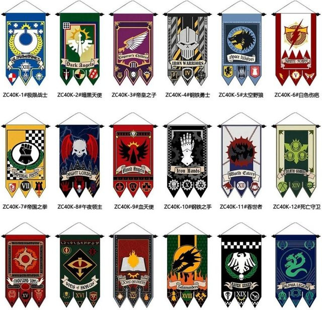 Warhammer 40k Peripheral Legion Wandbanner aus Textil zur Wanddekoration - Bild 1