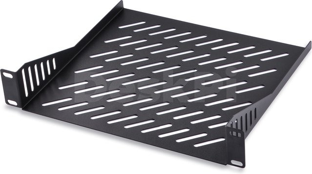 DeskPi RackMate Zubehör Rack Regal 10 Zoll 1U für T0/T1 Serverschrank, Schwarz - Bild 1