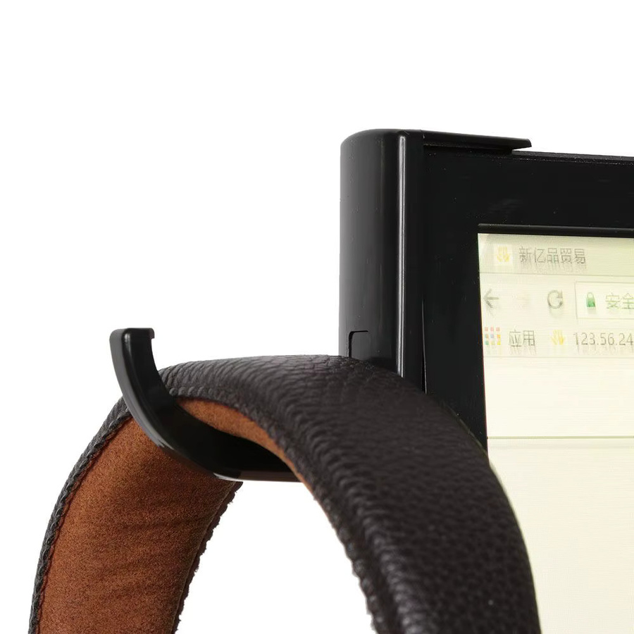 Kopfhörerhalter Headset Aufhänger mit Klebeband für Schreibtisch und Monitor in Schwarz - Bild 3