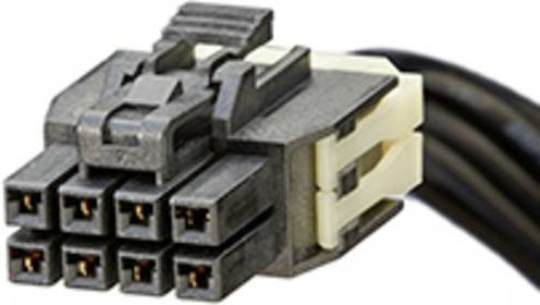 Molex Stiftgehäuse-Kabel 451300810 in Schwarz - Bild 1