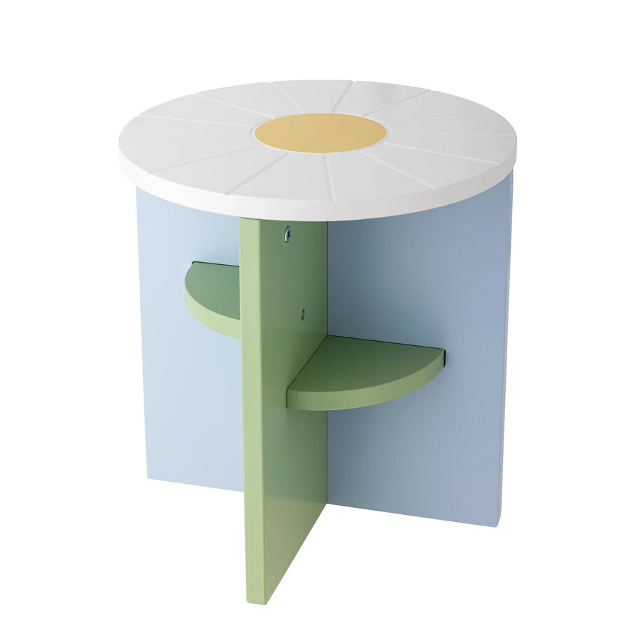 Bloomingville Mini Hocker Latti Multicolor Ø30 x H31 cm - Bild 1