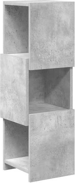 vidaXL Eckschrank in Betongrau aus Holzwerkstoff, B/T/H: 25,5 x 25,0 x 80,0 cm - Bild 1