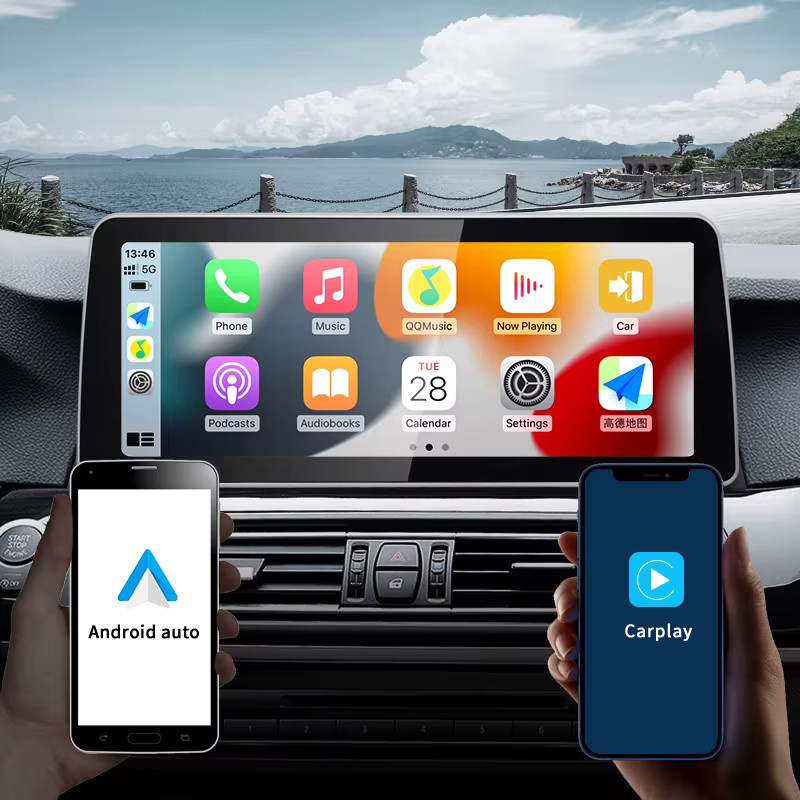 STWEI Android Auto Video Player mit 12,3 Zoll Display, Wireless CarPlay und GPS für BMW 5er F10 F11 CIC NBT, Schwarz - Bild 3