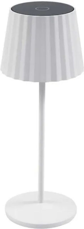 Lindby Esali Tischlampe aus Aluminium in Weiß mit dimmbarer warmweißer LED für Wohnzimmer und Esszimmer - Bild 1