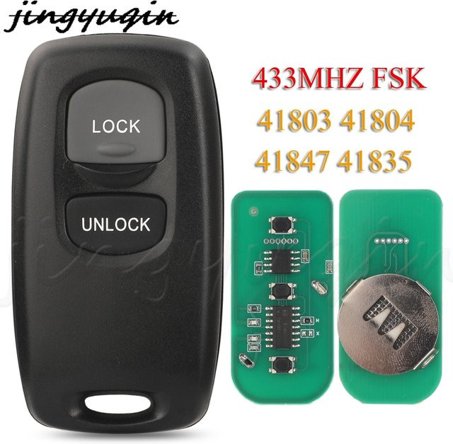 Smart Autoschlüssel Jyq Remote Fob 433MHz FSK für Mazda M6 2 3 6 Series 2013-2018 und Ford Ranger Everest 2003-2010 in Schwarz - Bild 1