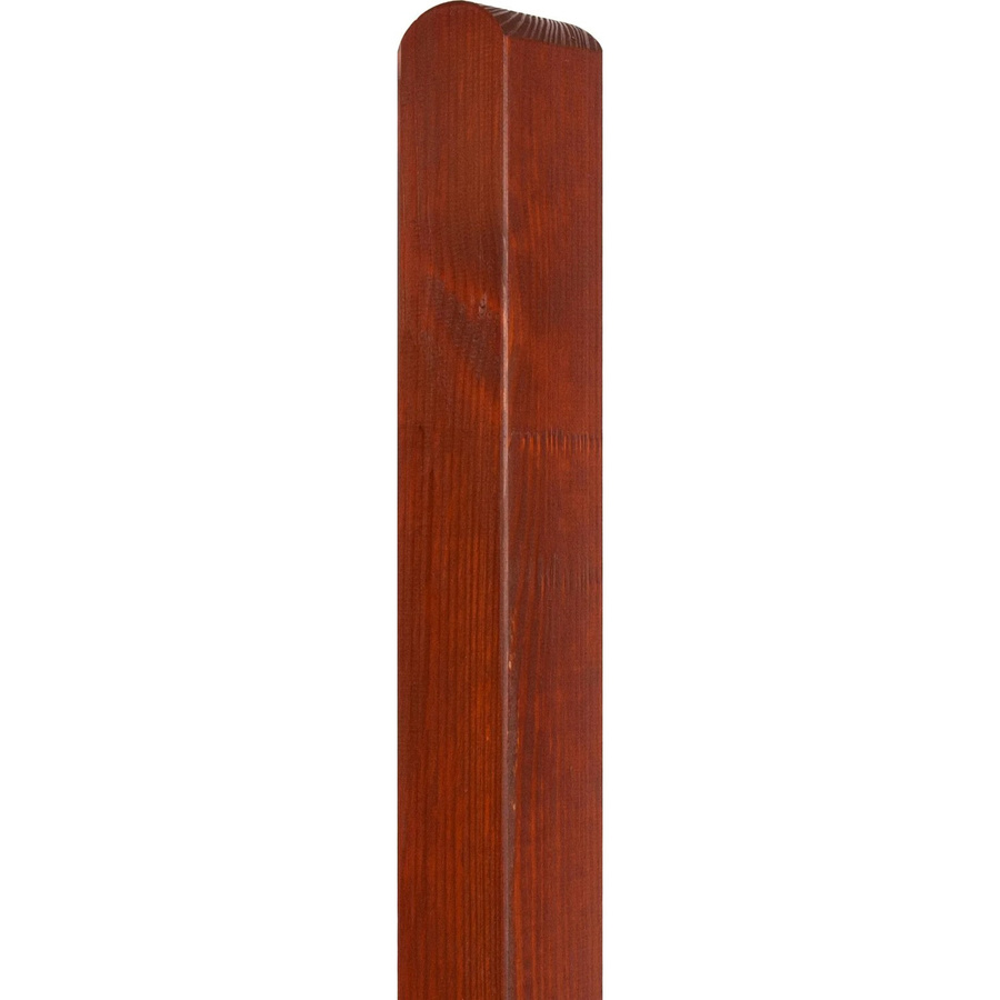 Andrewex Zaunpfosten quadratisch aus Kiefernholz in Teak, B/T/H: 9 x 9 x 185 cm - Bild 2