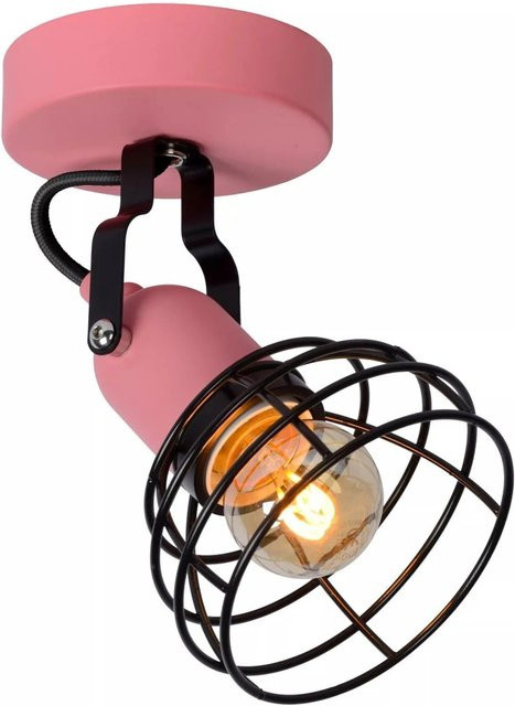 Licht-Erlebnisse Deckenstrahler für Kinderzimmer in Pink und Schwarz, schwenkbar, Metall, E27, Breite: 10,5 cm - Bild 1