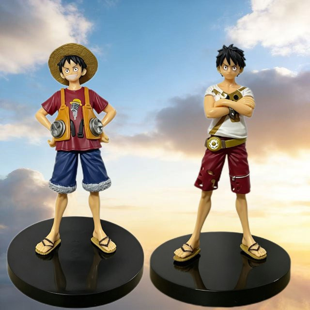 Bandai One Piece Anime Figur Luffy RED Kinoversion Statue, Höhe: 16 cm, Multicolor - Bild 1
