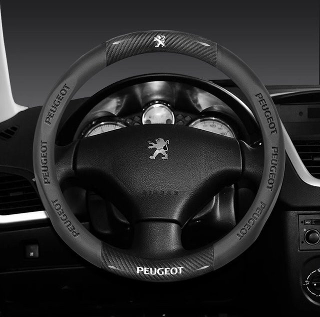 Auto-Lenkradabdeckung für Peugeot Modelle 106 107 108 206 207 208 301 307 308 406 407 408 508 607 2008 3008 4008 5008 GT RCZ Rifter - Bild 1