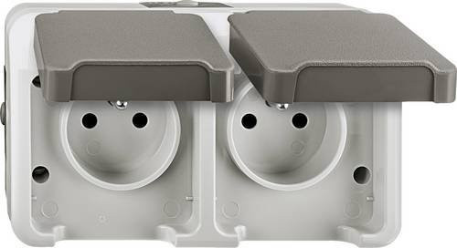 Merten Steckdose AQUASTAR Lichtgrau MEG2520-8029 - Bild 1