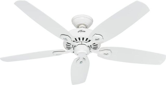 HUNTER FANS Deckenventilator Builder Elite in Weiß mit 132 cm Durchmesser - Bild 1