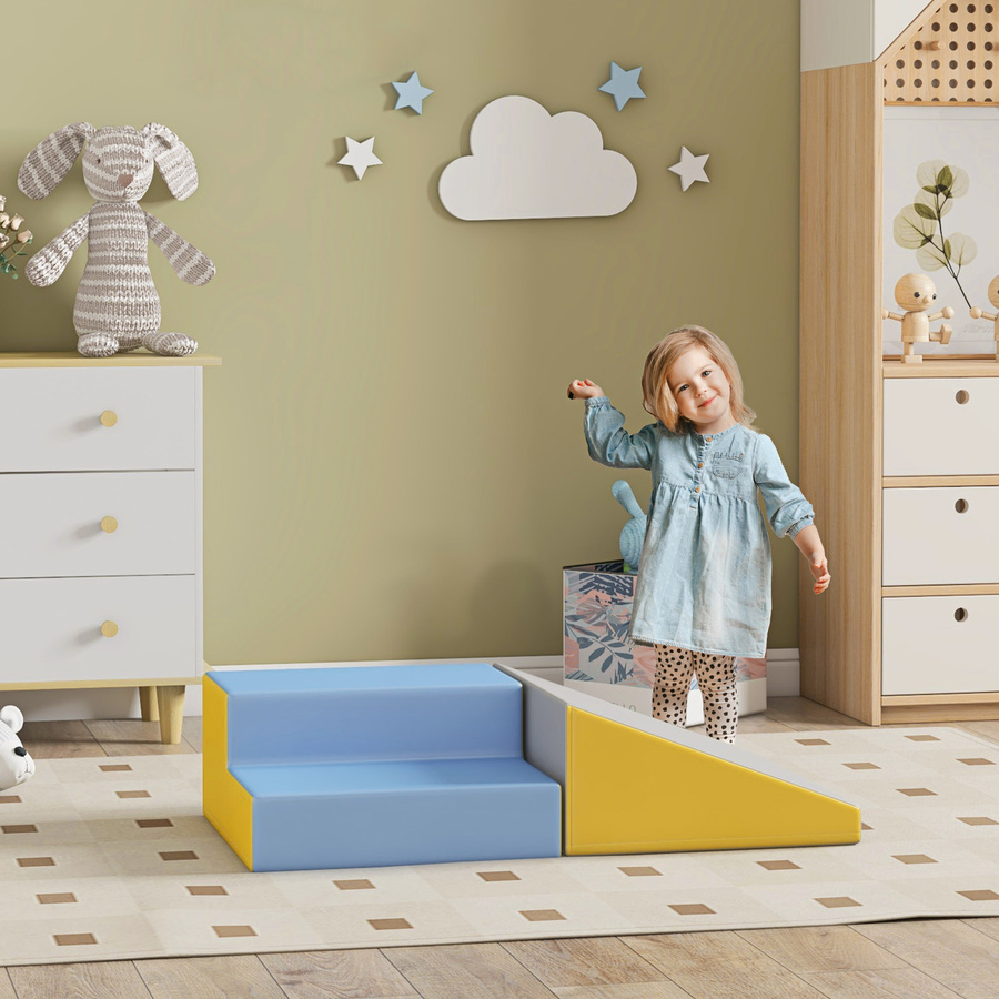 HOMCOM Baby Motorikparcours, Kletter-Spielzeug, Schaumstoff, ab 1 Jahr - Bild 2