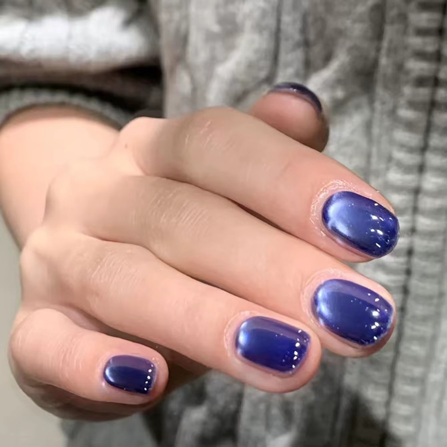 MIANEL Gel-Nagellack, Saphirblau, Schimmernd - Bild 3