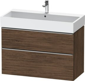 Duravit Waschtischunterschrank D-Neo in Braun, Wandmontage, B/T/H: 98,4 x 44,2 x 62,5 cm - Bild 1