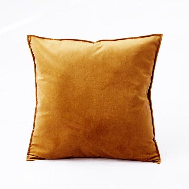 Samt-Kissenbezug von WoW Home in Orange, B/B: 40 x 40 cm - Bild 1