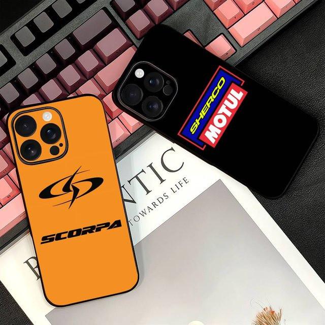 S-Sherco Anime Handyhülle mit starker magnetischer Anziehung in Orange für iPhone 12 13 14 15 16 Pro Max Mini Plus - Bild 1