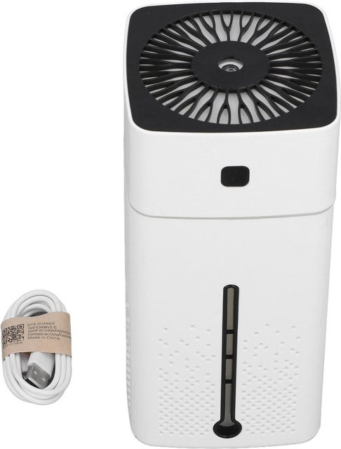 OutsideWorld Schreibtisch-Luftbefeuchter mit Ultraschall-Technik und Timer, Tragbarer Aromatherapie-Diffusor, Weiß, 1000 ml - Bild 1