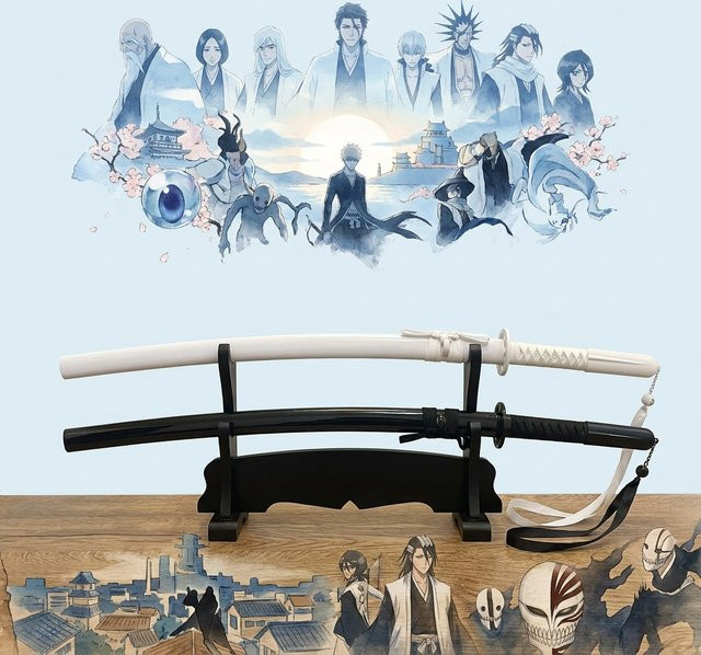 Bandai Bleach Rukia Katana Holzschwert, Cosplay Requisite - Bild 1