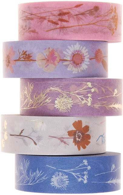 Rico Design Paper Poetry Washi Tape Set Trockenblumen Multicolor - Bild 2