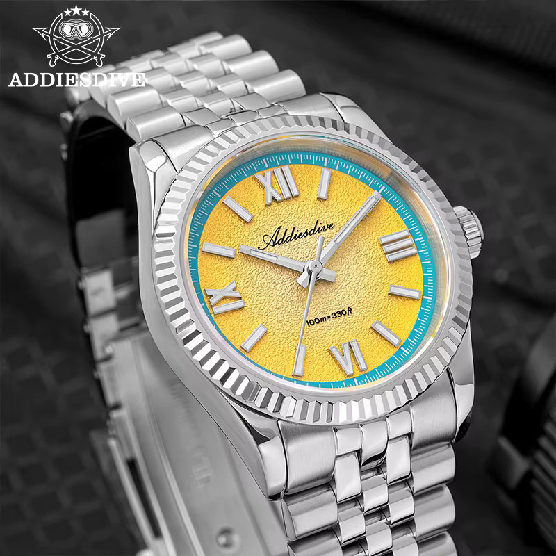 ADDIESDIVE Armbanduhr Edelstahl, Quarz, Bunt, Herren - Bild 3