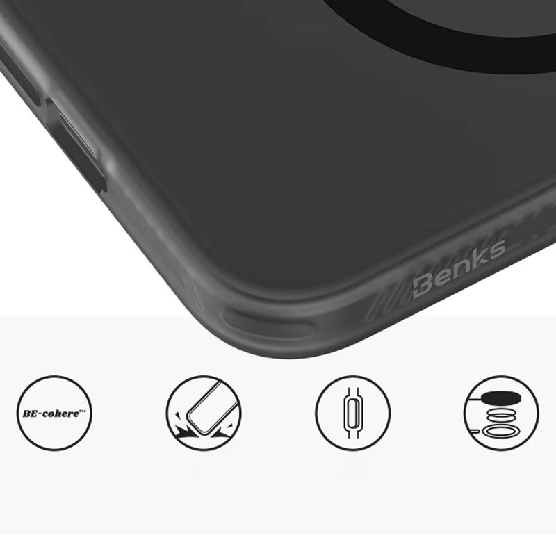 Benks Micro Matte Back Cover Case für Xiaomi 17 Ultra in Schwarz und Transparent - Bild 3