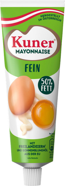 Kuner Mayonnaise Fein 50 % Fett 250 ml - Bild 1