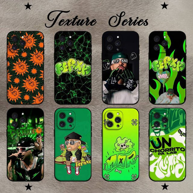 Singer F-Feid Ferxxo SIXDO Handyhülle für Apple iPhone in Multicolour aus weichem TPU - Bild 1