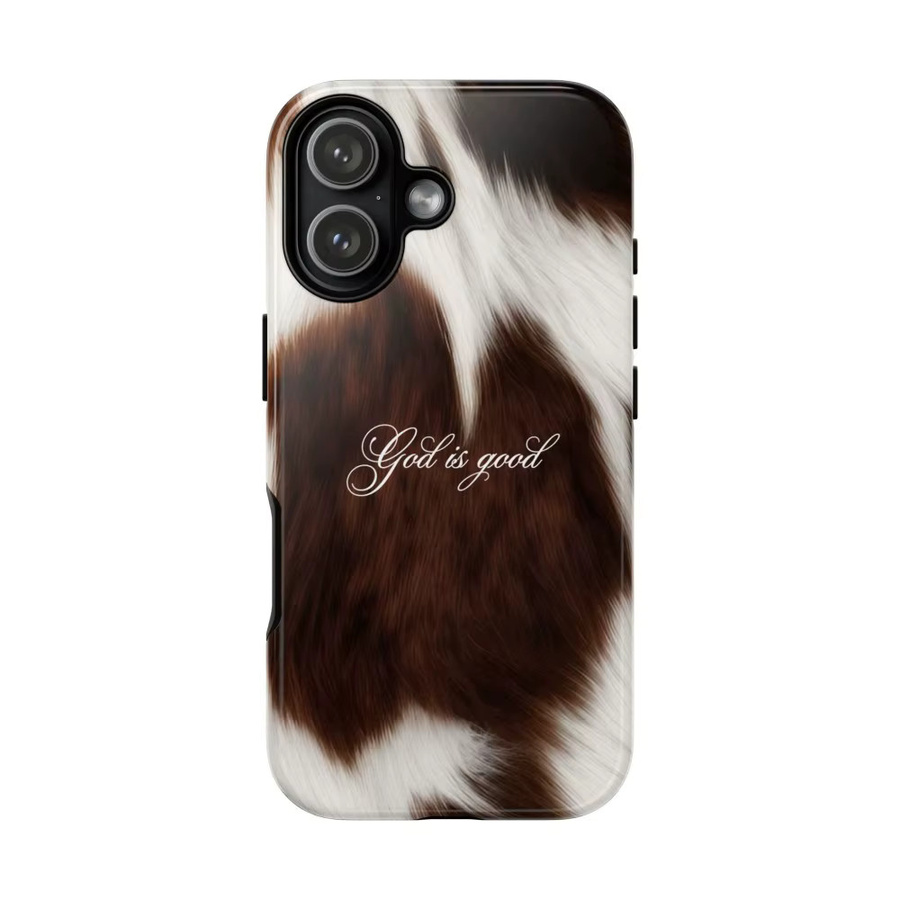 Clmj God is good Leopard Handyhülle für iPhone 11 bis 17 Pro Max Plus, Doppelschichtige Rückabdeckung, Multicolour - Bild 2