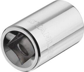 Stanley 1/2 Zoll 6-Kant Stecknuss 18 mm in Silber - Bild 2