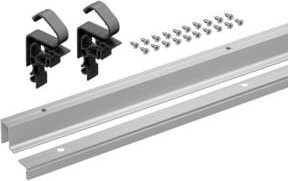 Hettich Profilset WLL PC in Aluminium Silber, Länge: 240 cm - Bild 1