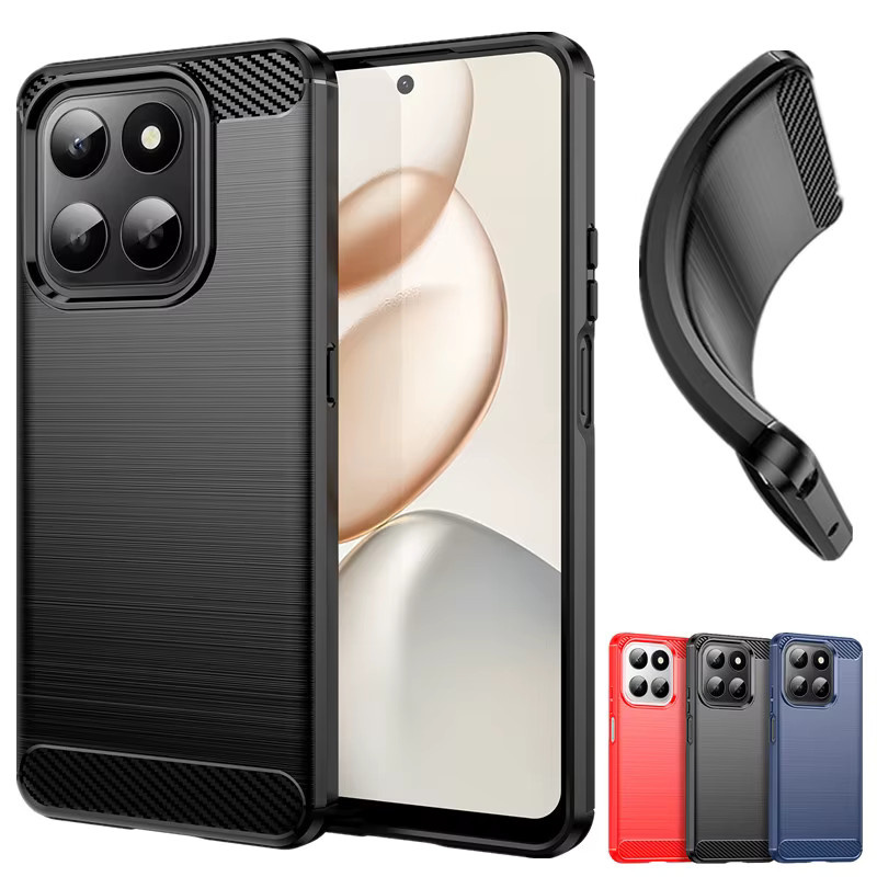 Flexible TPU-Schutzhülle für Honor 400 Smart 5G und X7d 4G in Blau und Schwarz - Bild 2