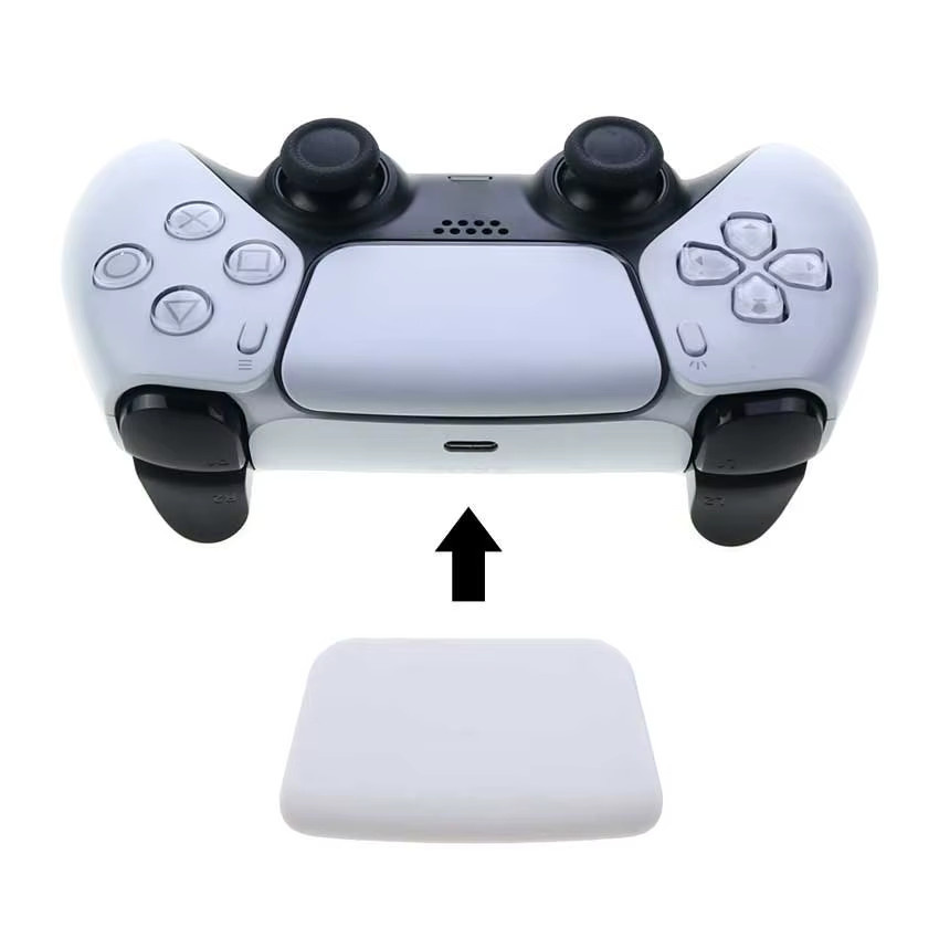 Yuxi Ersatz-Touchpad aus Kunststoff für PS5 BDM-010 v 1,0 Controller Gehäuse Shell in Weiß - Bild 2