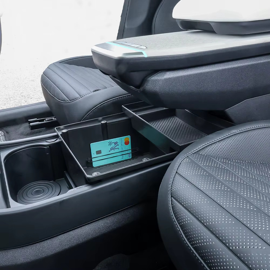 KIA EV4 Aufbewahrungsbox für den Innenraum, doppellagige zentrale Verkleidung aus ABS-Material, Schwarz, Linkslenker - Bild 2