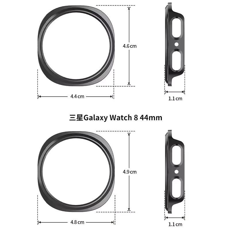 Samsung Galaxy Watch 8 Schutzhülle, PC, transparent, Unisex - Bild 2