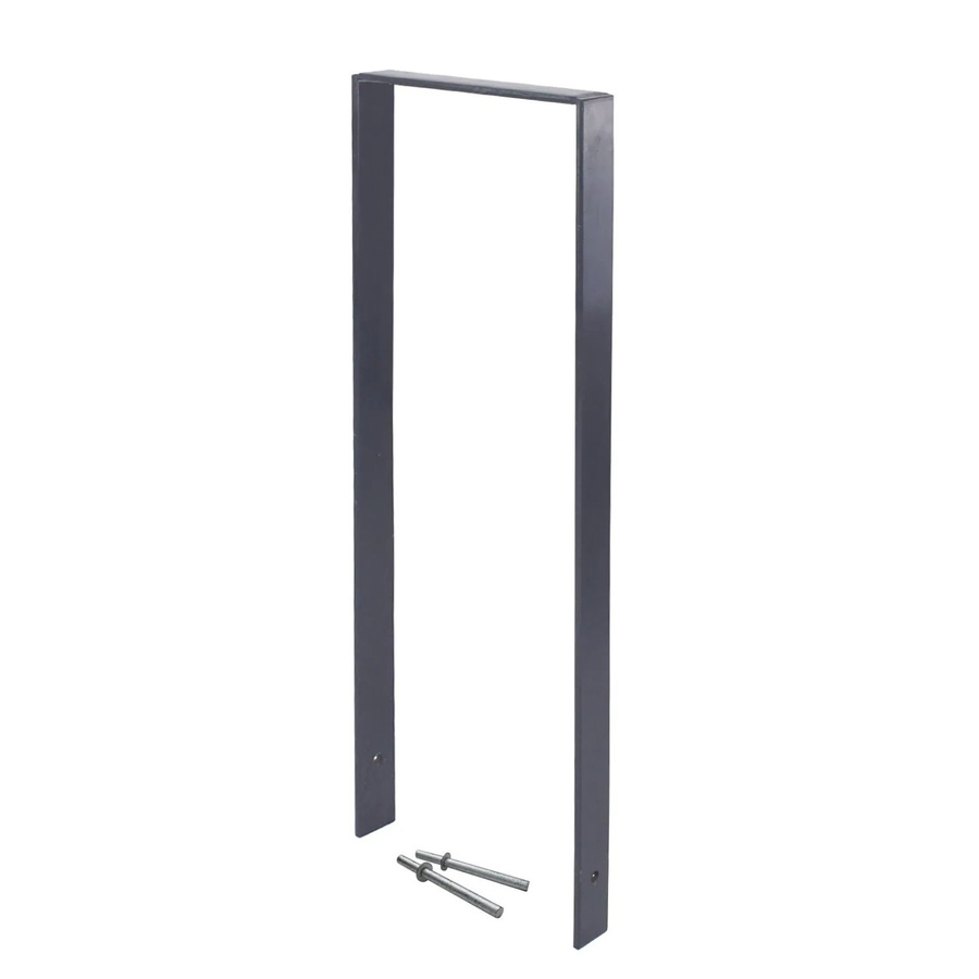 TRUTZHOLM Fahrradanlehnbügel Typ U aus Flachstahl in Anthrazit, B: 119 cm, H: 39 cm, Materialstärke: 13 mm - Bild 2