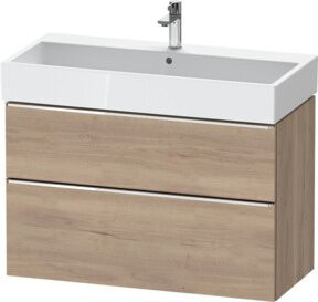 Duravit Waschtischunterschrank D-Neo in Braun, Wandhängend, B: 98,4 cm, T: 44,2 cm, H: 62,5 cm - Bild 1
