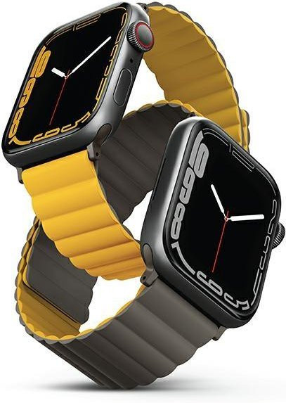 UNIQ Uhrenarmband, Silikon, Magnetisch, senf-khaki, Unisex - Bild 1