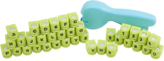 VBS Stanzzange Buchstaben und Zahlen mit 36 Motivlochern aus Metall und Kunststoff - Bild 1