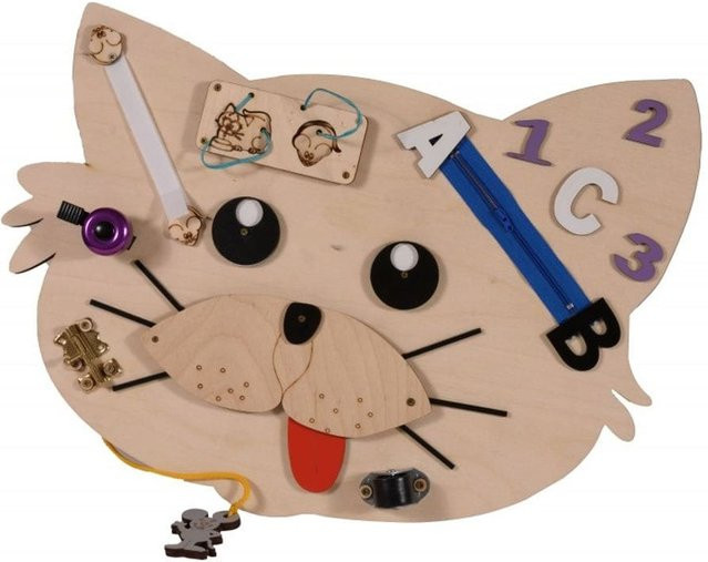 Moni Lernboard Lerntafeln Holz Tierfiguren bunt - Bild 1