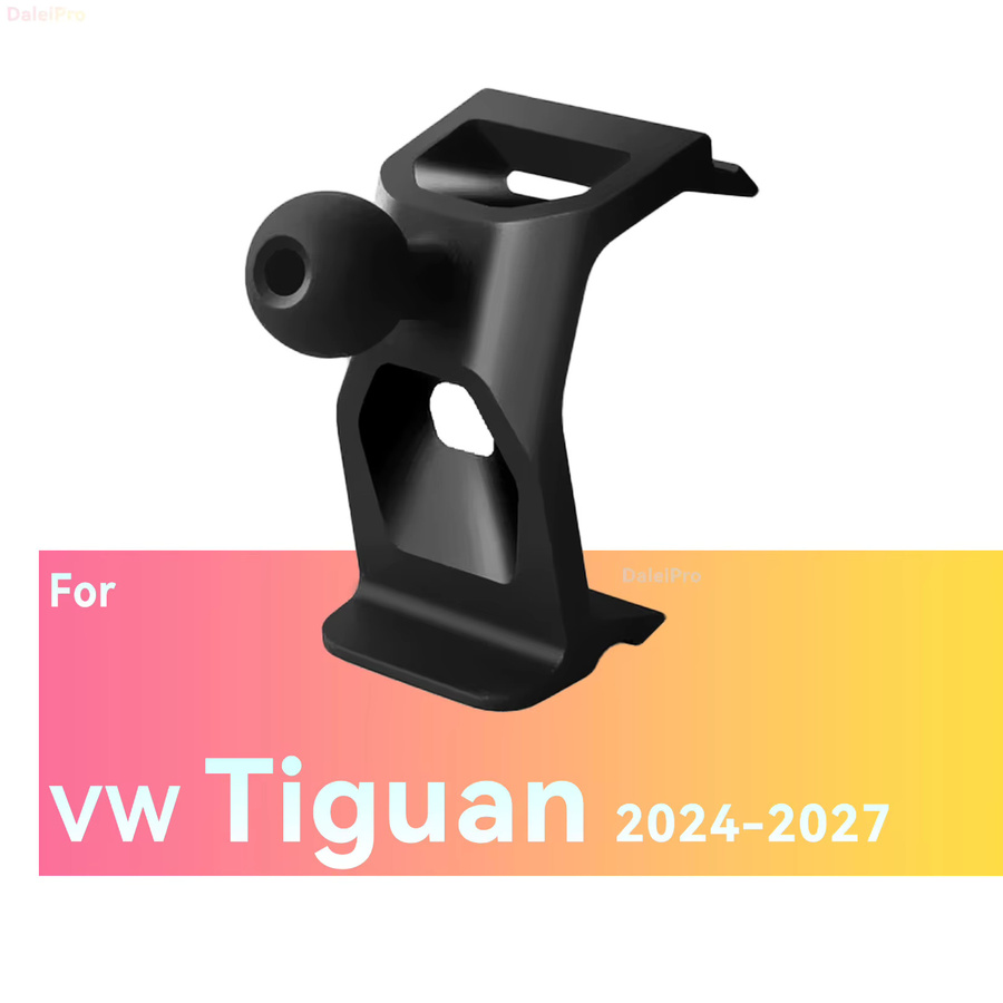 Magnetische Handyhalterung mit Luftstromkühlung für VW Tiguan und Tayron, 360 Grad drehbar, Schwarz - Bild 3