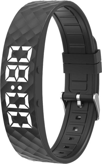 VODOOL Smartwatch, Schwarz, Kunststoff, Silikon, Unisex - Bild 1