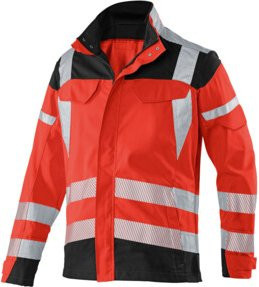 Kübler PSA Reflectiq Jacke 1207 in Warnrot/Schwarz mit Cordura - Bild 1
